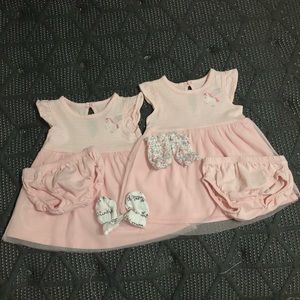 PINK Babygirl Twin/BFF/Sisters Dress Set